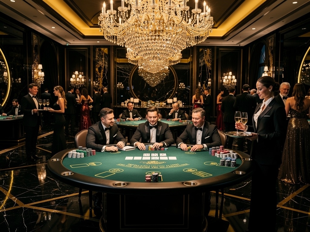 Premium gaming atmosphere at Scarlet Card Club